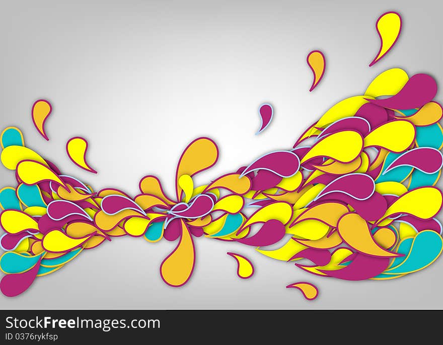 Abstract colorful background with circles