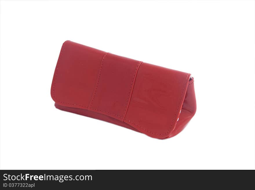 Red Leather Ssectacle-case