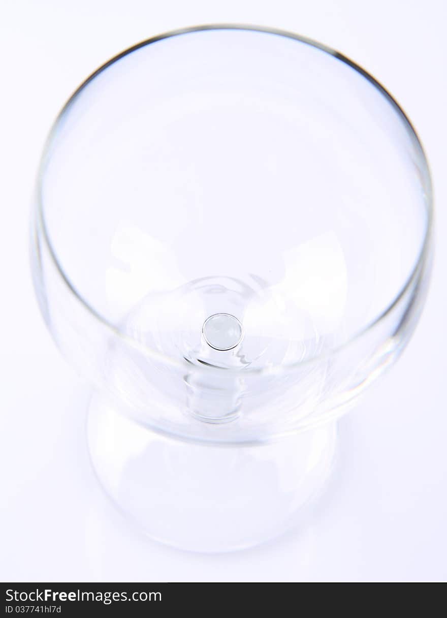 Empty wine glass