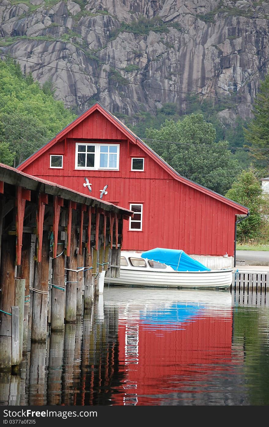 Boat house in Aana Sira, Southlands, Norway