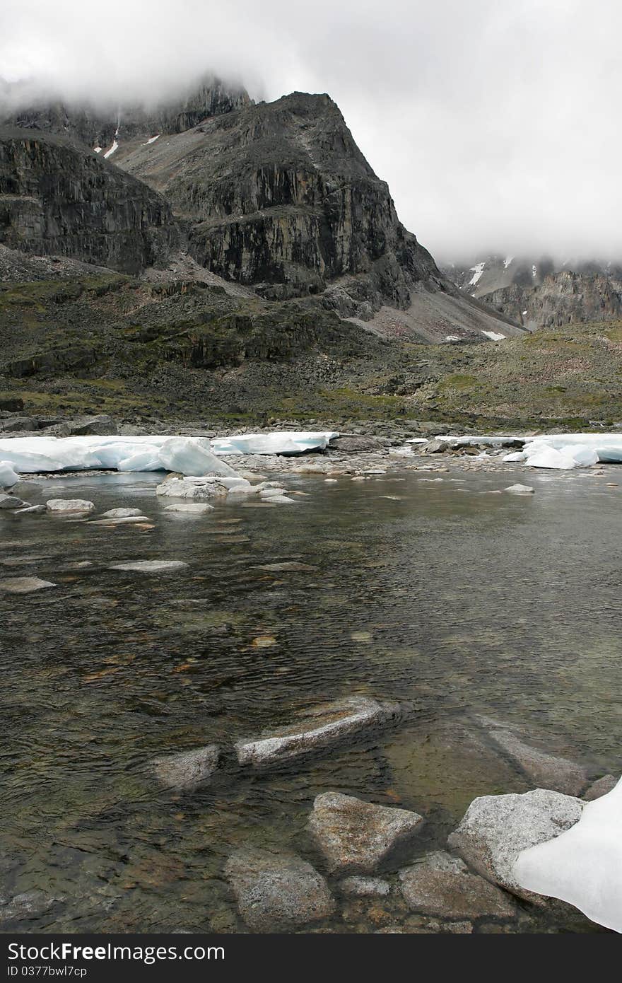 Mountains  lake in Siberia (Transbaikalia). Russia. Mountains  lake in Siberia (Transbaikalia). Russia.