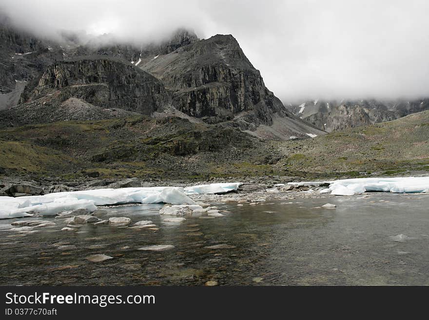 Mountains  lake in Siberia (Transbaikalia). Russia. Mountains  lake in Siberia (Transbaikalia). Russia.