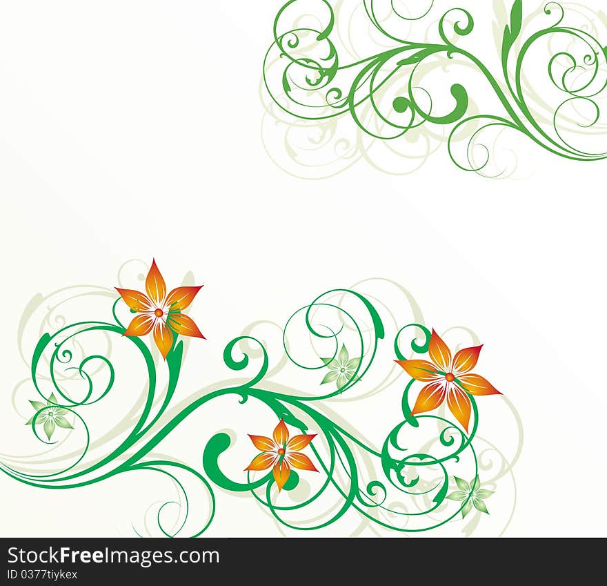 Floral illustration for your design