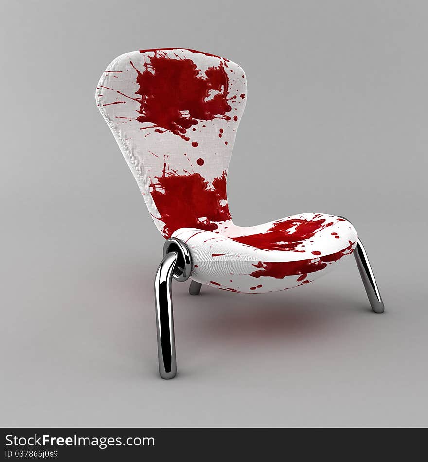 Red-paint chair