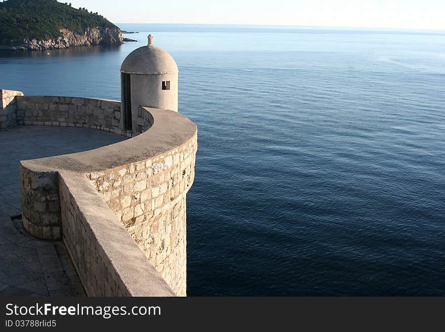 Dramatic Cliffside View of Ocean