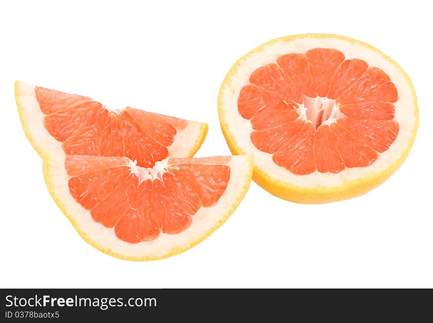 Peaces Of Red Grapefruit