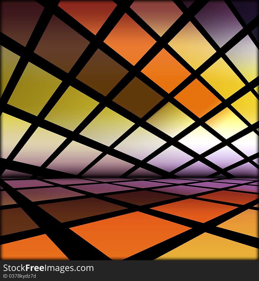 A creative multicolored tiled background. A creative multicolored tiled background