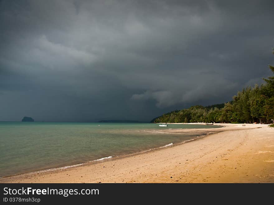 Beautiful landscape with a picture of the sea, waves and sky. Beautiful landscape with a picture of the sea, waves and sky