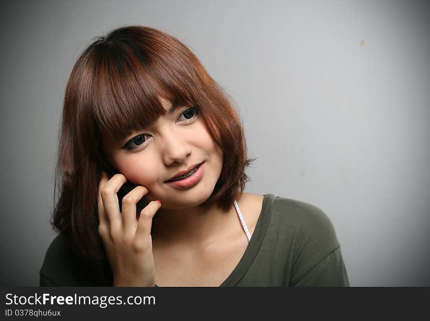 Girl & Mobile Phone