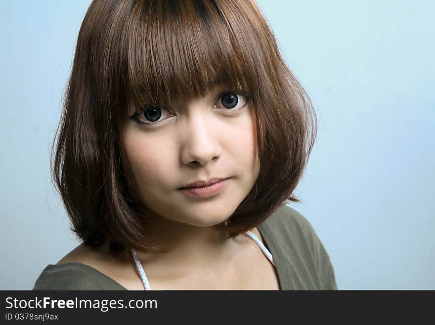 Portrait of asian beautiful girl. Portrait of asian beautiful girl