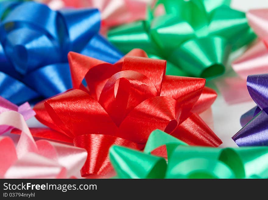 Background color of gift ribbons and flowers