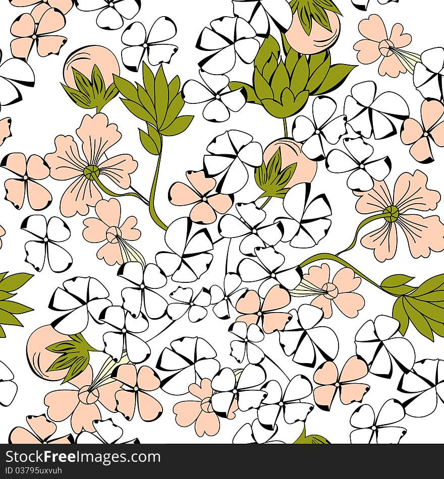 Seamless pattern. Universal template for greeting card, web page, background