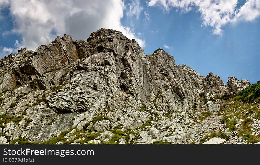 Summer mountain landscape in the Polish Tatry