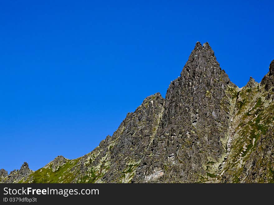 Summer mountain landscape in the Polish Tatry