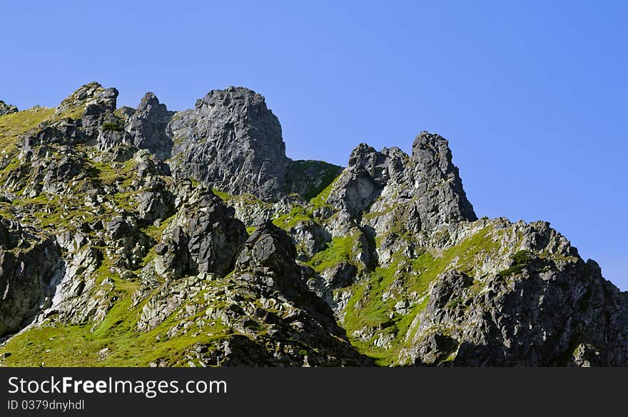 Summer mountain landscape in the Polish Tatry