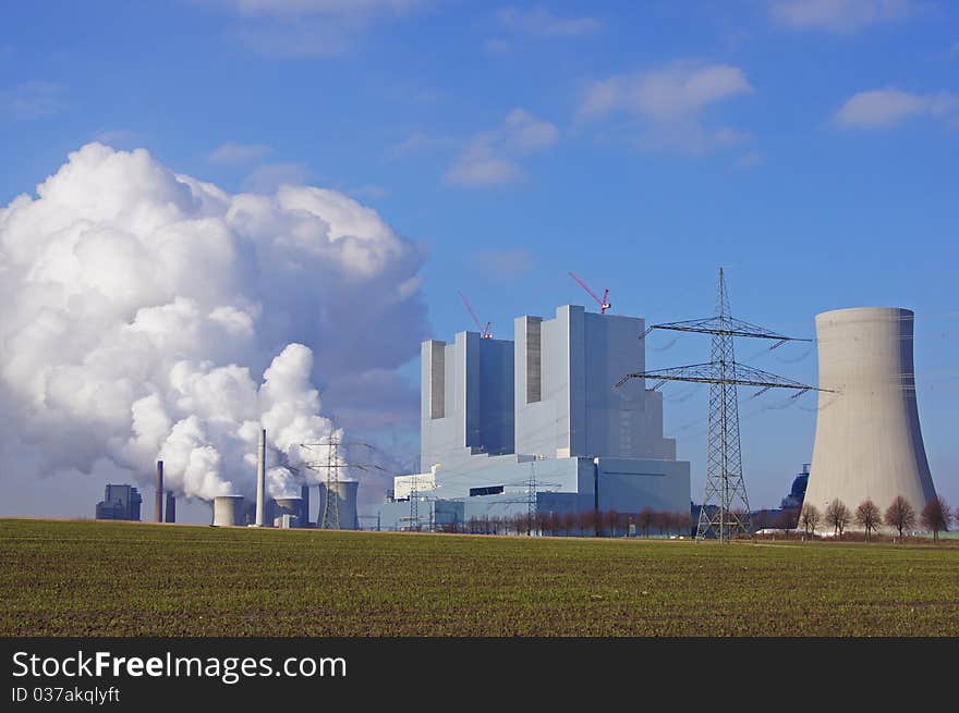 Power station and new power plant construction. Power station and new power plant construction