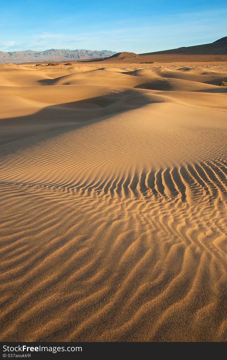 The Mesquite Dunes of Death Valley, California.