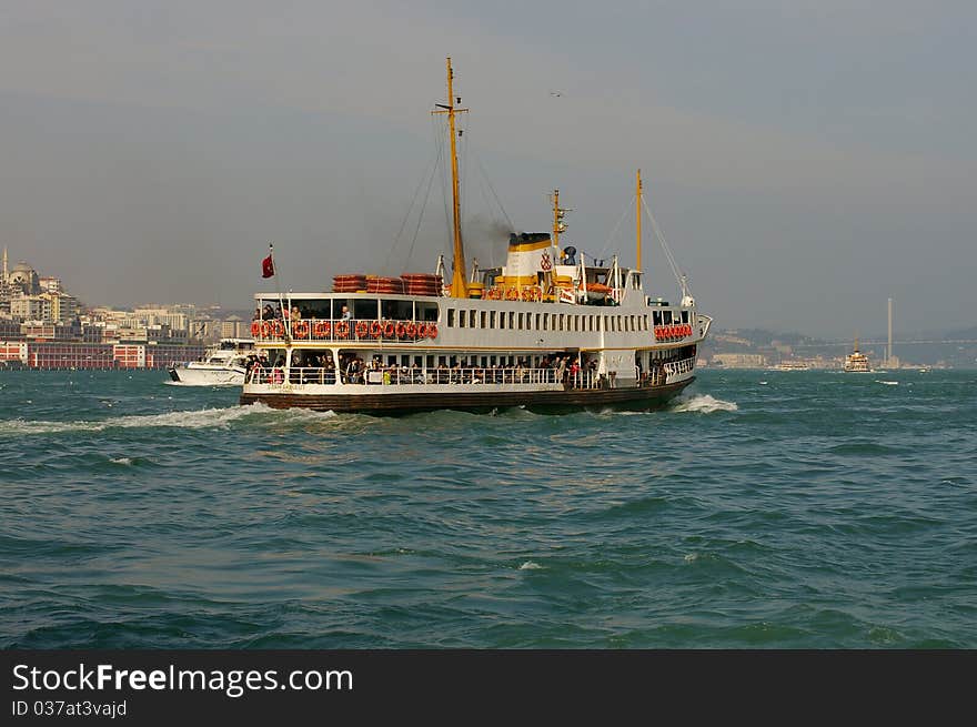 Passenger boat in Istanbul