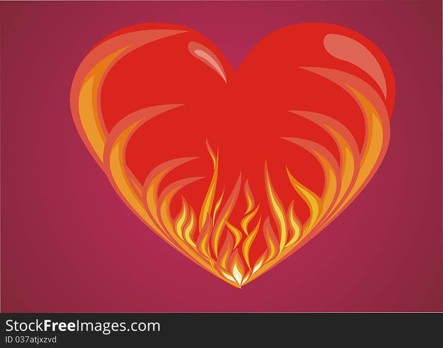 Fiery heart