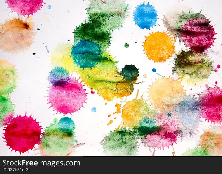 Abstract watercolor hand painted background. Abstract watercolor hand painted background