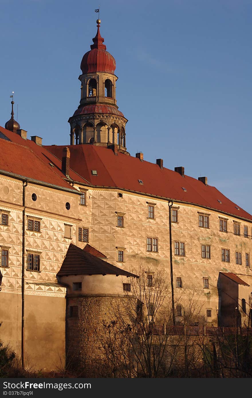 Beautiful and majestic castle and tower