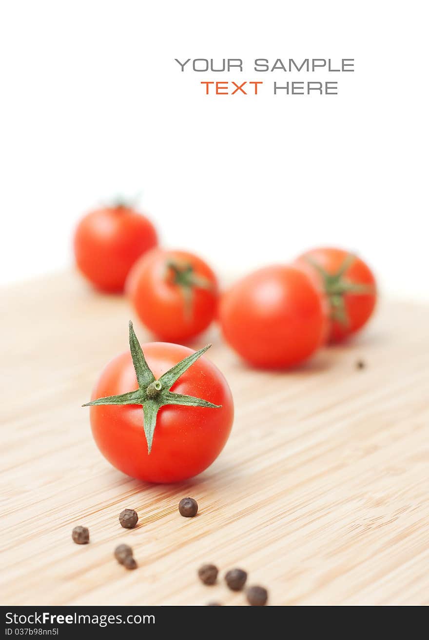 Ripe red cherry tomatoes