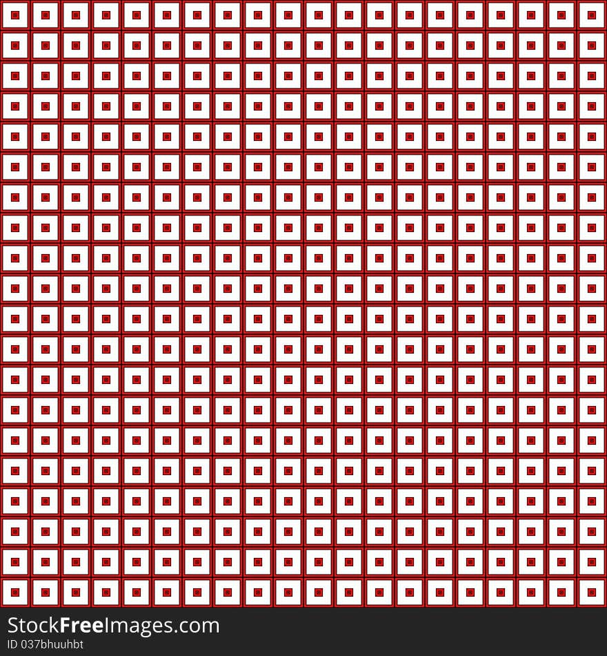 Red and black pattern on a white background.