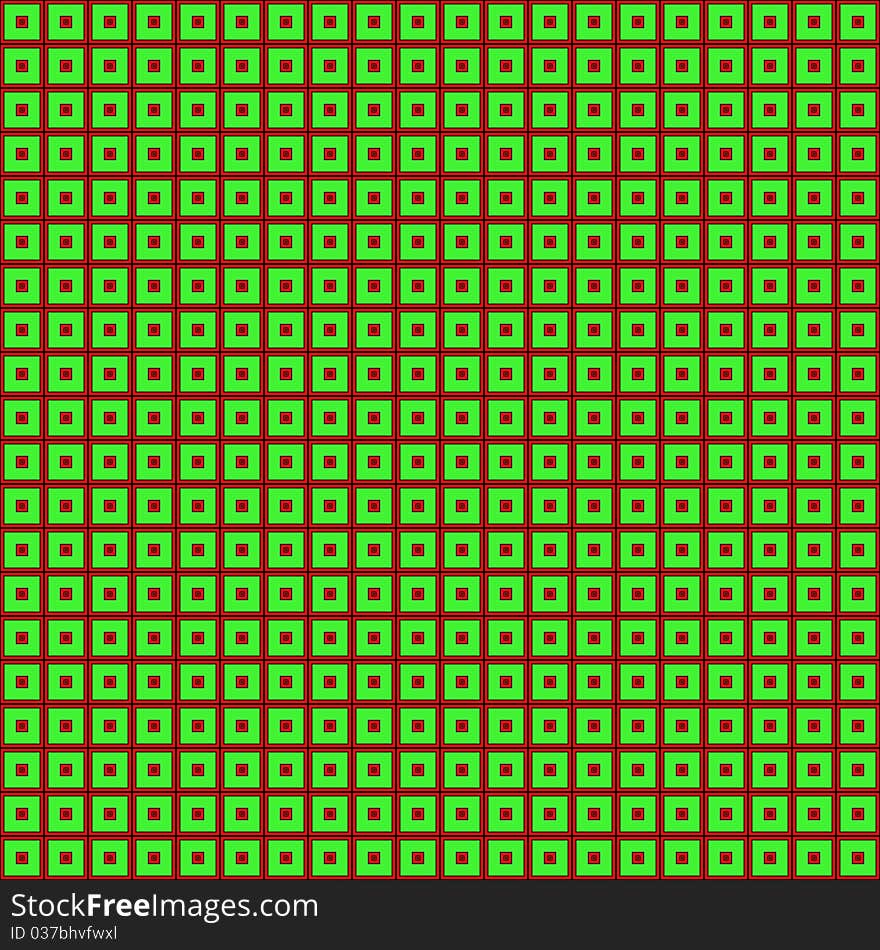 Black pattern on a green background.