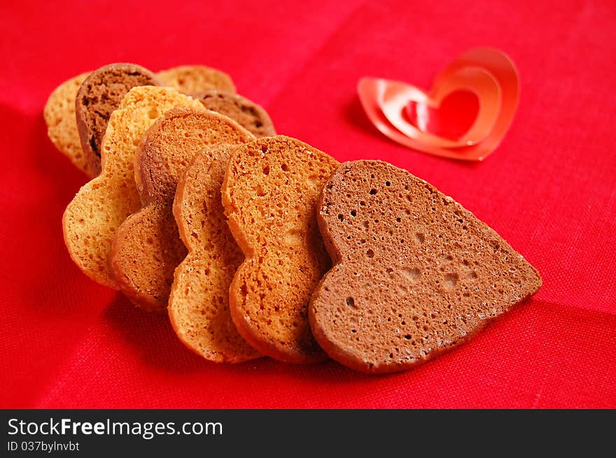 Cookies In Heart Shape