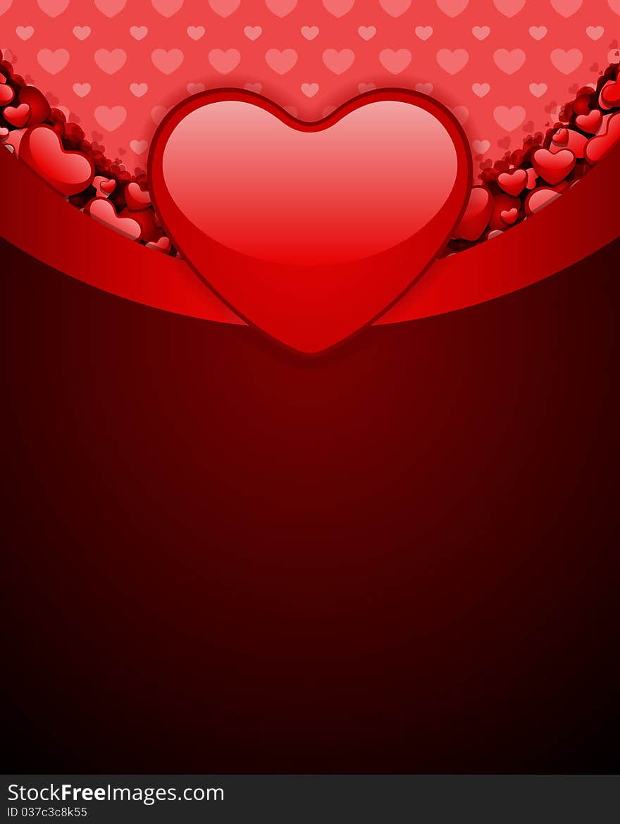 Red Glossy Heart