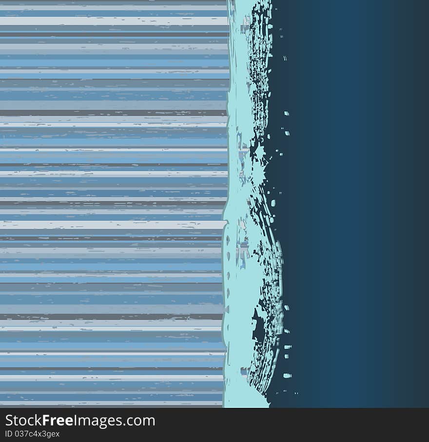 Vintage Striped Grunge A Banner