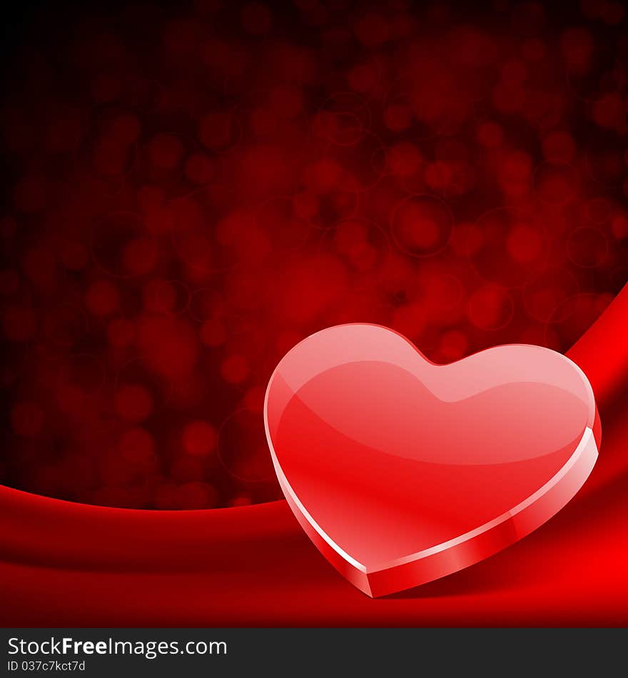 Red Glossy Heart