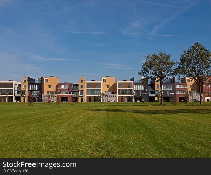 Newly built houses in Vathorst.