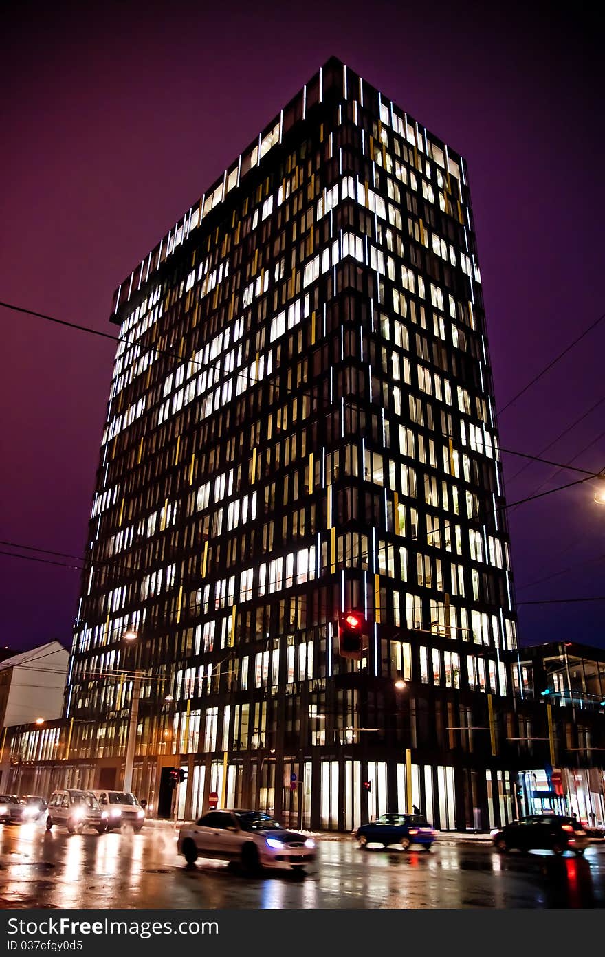 Modern Building in Linz, Capital City of Upper Austria. Modern Building in Linz, Capital City of Upper Austria