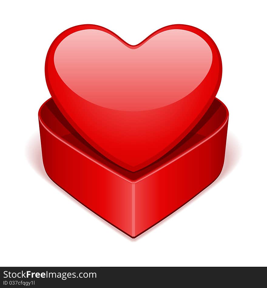 Open Gift Heart