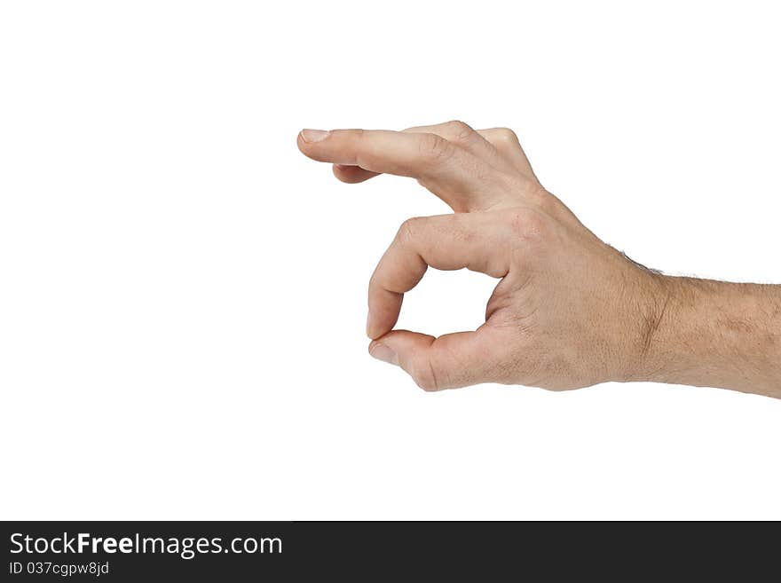 Hand Making Ok Gesture