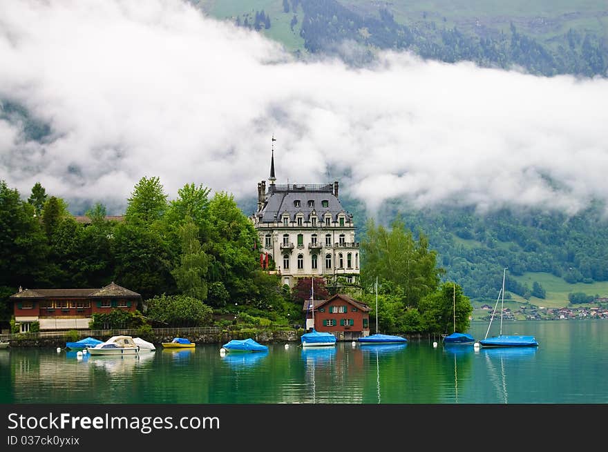 Swiss Castle By The Lakeside