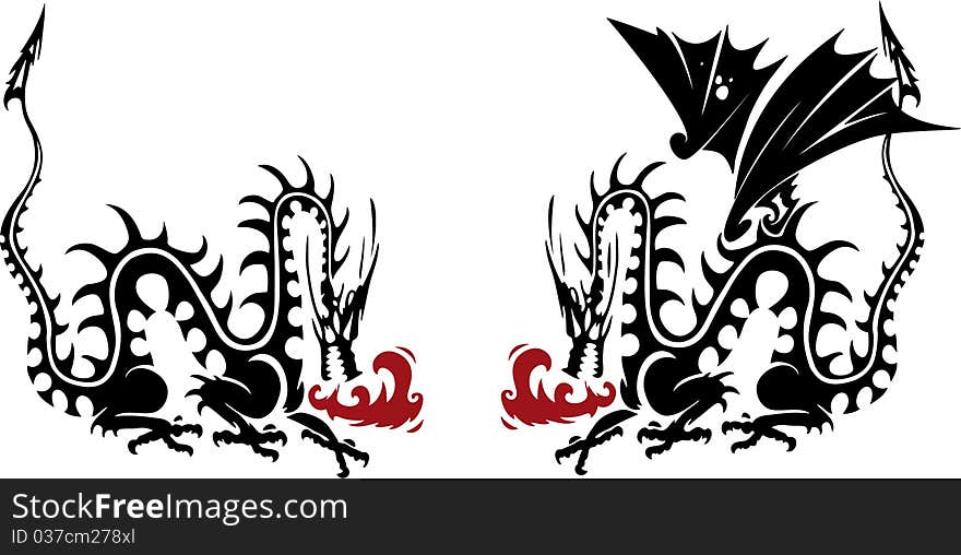 Dragon protector, a talisman against evil forces, protection against demons