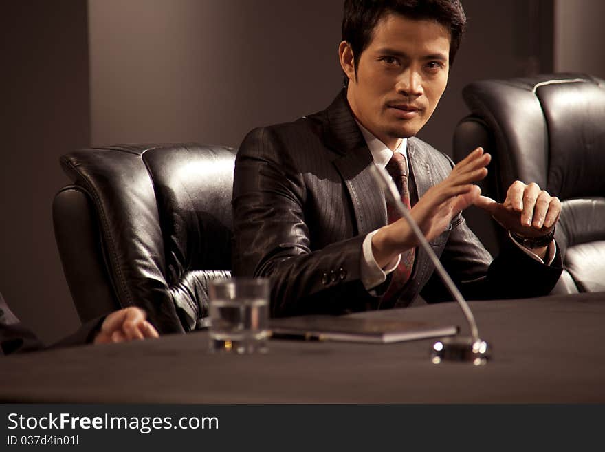 Businessman In A Meeting