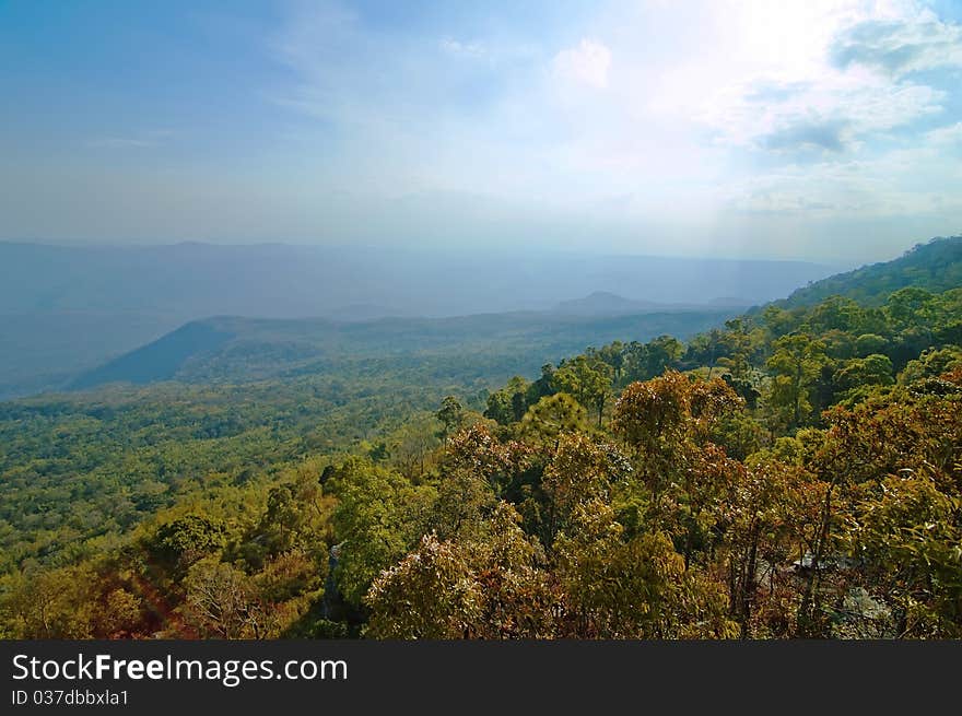 Mountain view at National Park of Phukradueng. Mountain view at National Park of Phukradueng