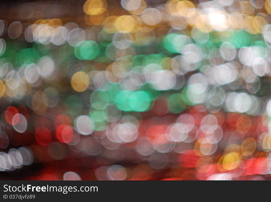 Blurry pattern of colorful decoration lights. Blurry pattern of colorful decoration lights