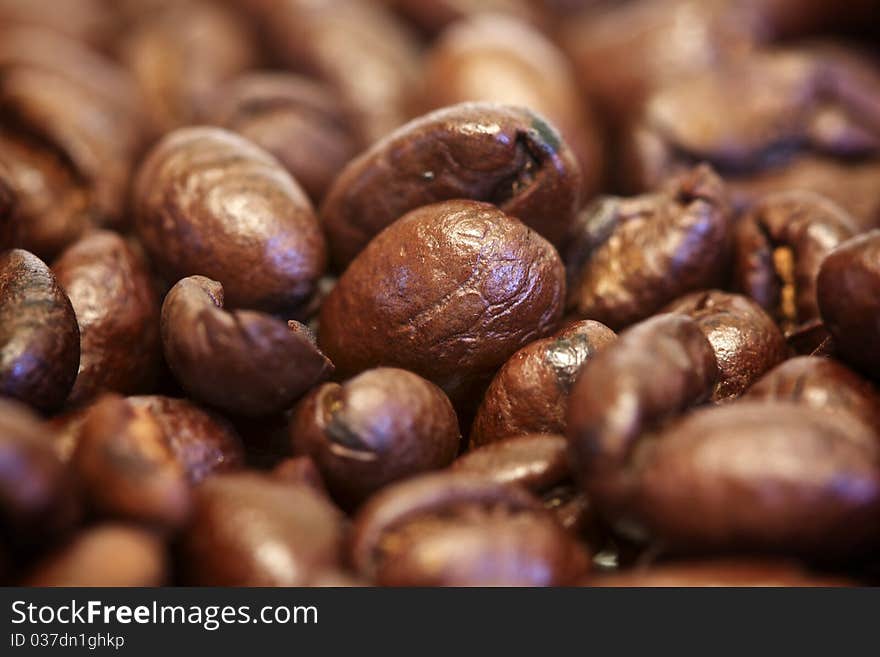 Coffee beans background