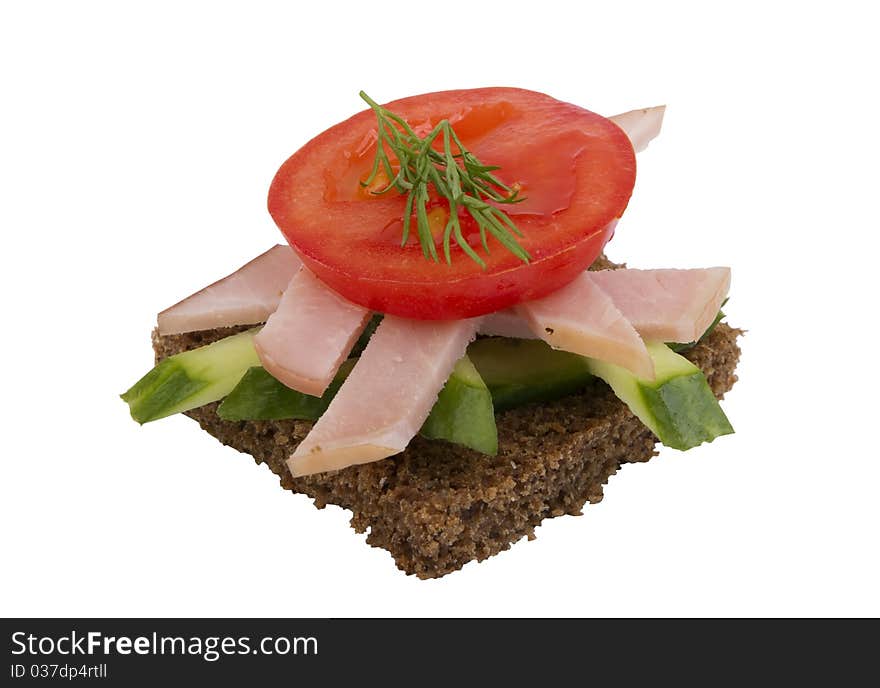 Danish open sandwich