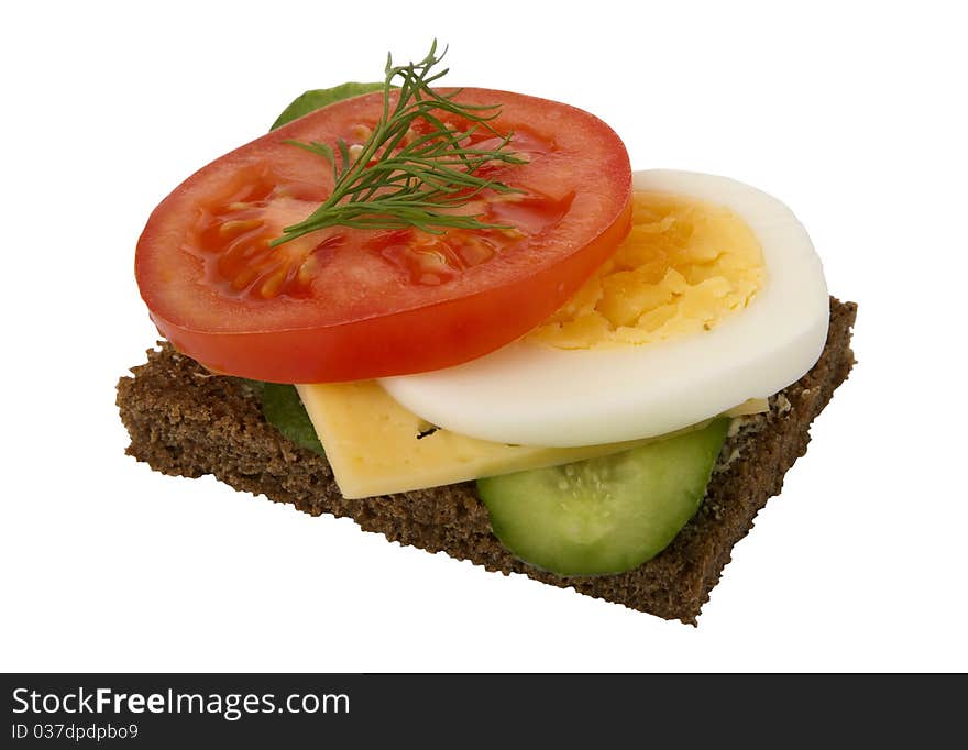 Danish open sandwich