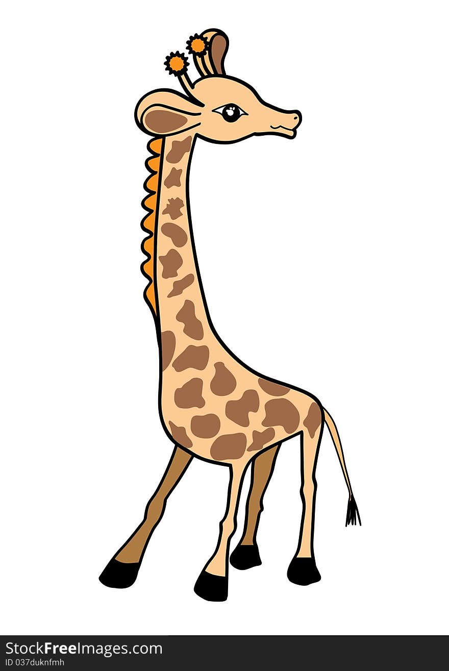 Giraffe Vector Illustration