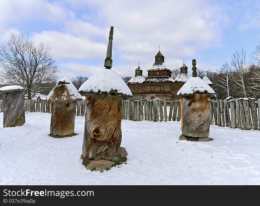 The Museum of the national architecture and быта Pirogovo. The Museum of the national architecture and быта Pirogovo.