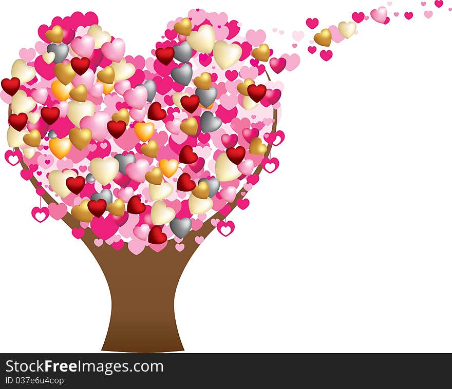 Love heart tree