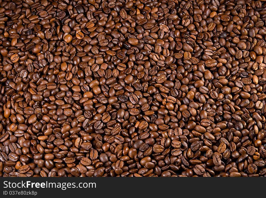 Coffee beans background