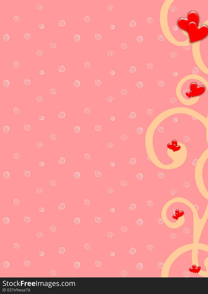 Valentines day on pink background. Valentines day on pink background