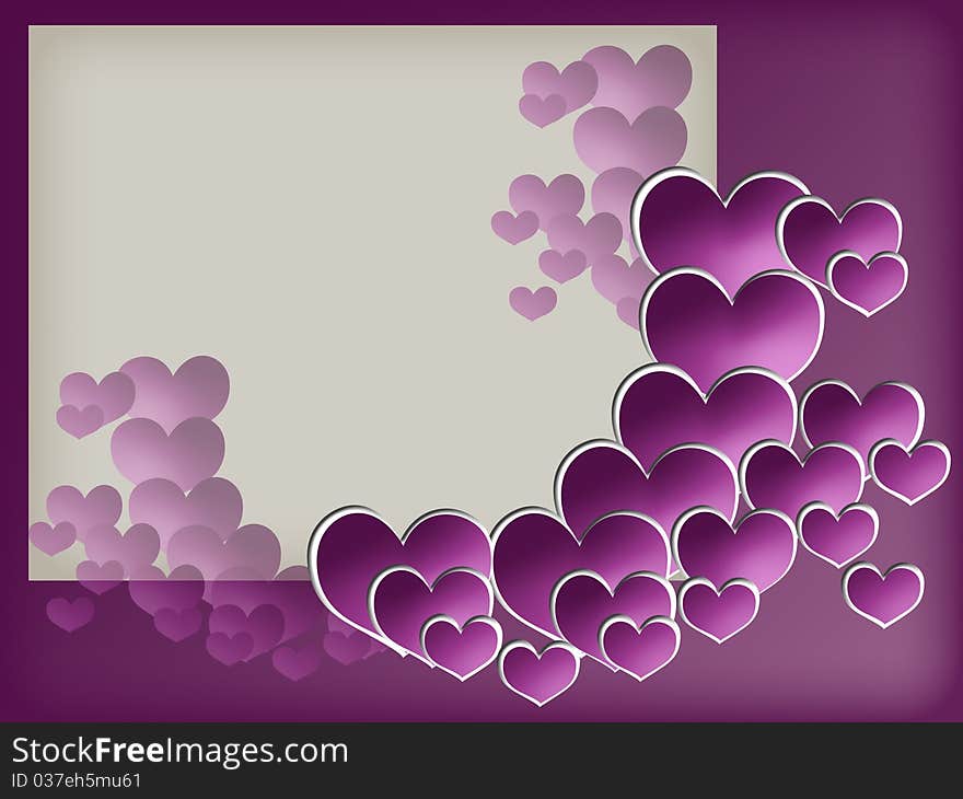 Valentin S Frame With Hearts